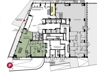 ул. Обручева, 23 - 350м² / Продажа помещения свободного назначения / Торговое помещение