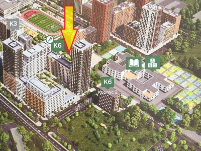 Москва, 2-й Котляковский пер вл 1, ЖК Life Варшавская / 28,57 м2 / Продажа помещения свободного назначения