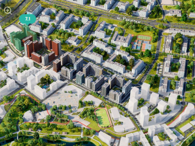 Москва, жилой комплекс Деснаречье, к.7.1/  88.9 м²/ Торговое помещение