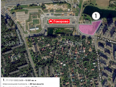 Москва, ЗАО,  ул. Татьянин Парк 11Б , Говорово / Продажа ЗУ1