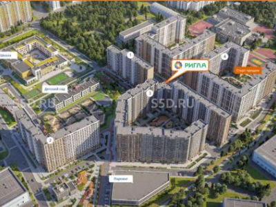 ЖК 1-й Шереметьевский - 77,8 кв. м. - Продажа / ГАБ / Ригла