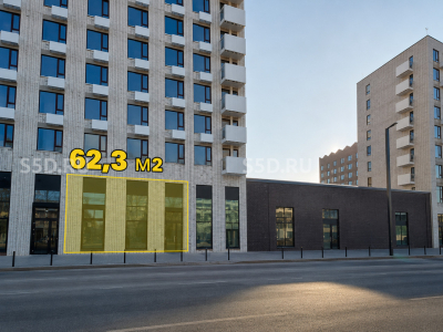 Москва, ЖК «Середневский лес», корпус 4.3 - 62.3 кв. м. - Продажа / Торговое помещение