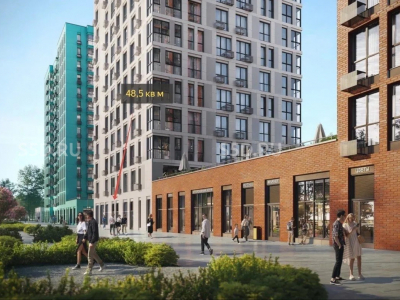 Москва, НАО, ЖК Скандинавия, ул. Эдварда Грига, к. 25.7 / 48.5 м² / Аренда ПСН
