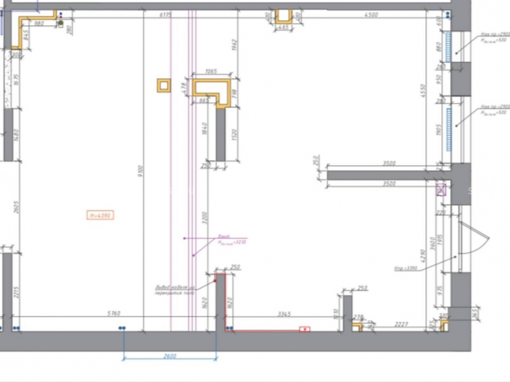 планировка помещения