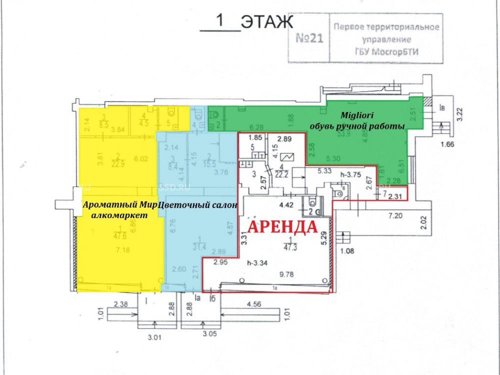 планировка помещения